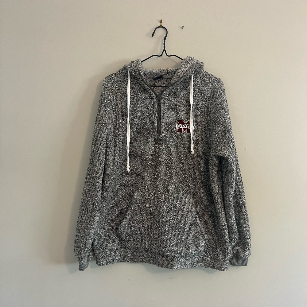 Cozy Gray Half-Zip Sweater